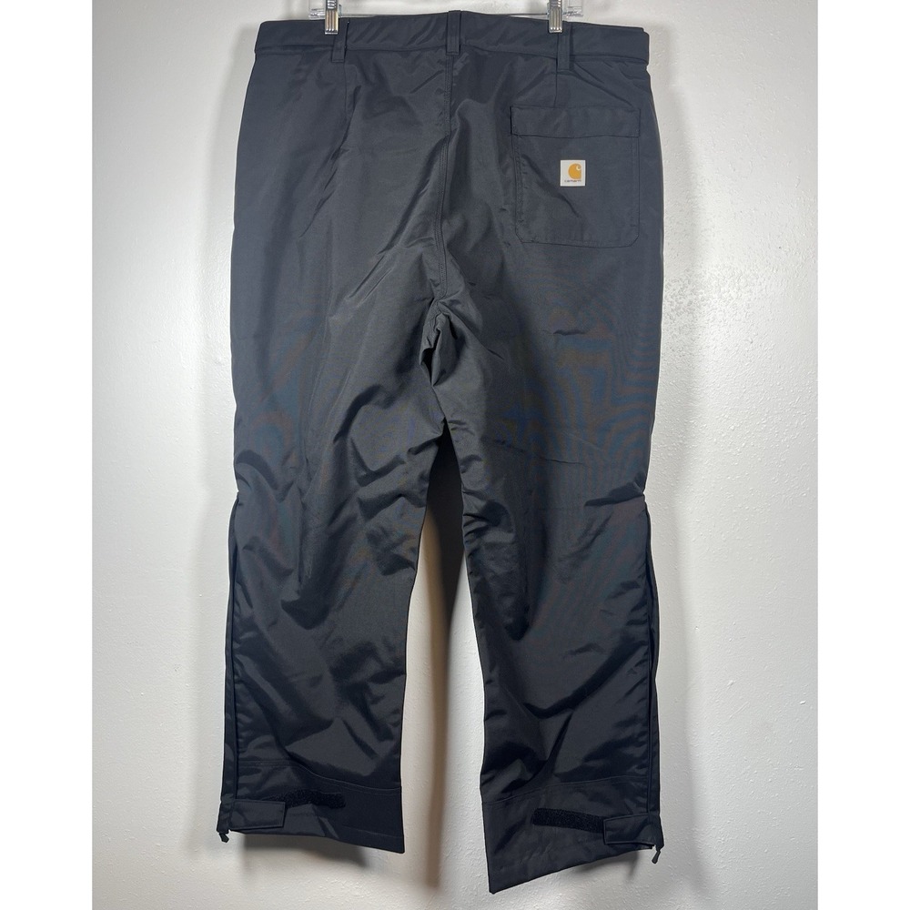 NWT CARHARTT Sz XL Short Storm Defender Loose Waterproof Heavyweight Pants Black - Picture 8 of 15